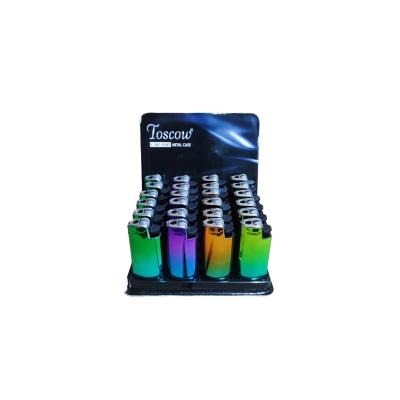 Toscow Taşlı Parlak Metal Kasalı Çakmak