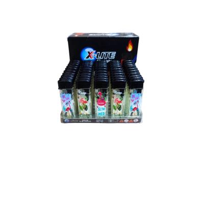 X-lite Flamingo Baskılı Şeffaf Çakmak